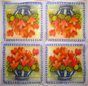 335 Blumen Sonstige - 3-lagig - CS